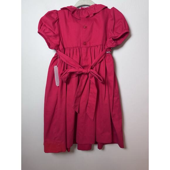 Edgehill Collection Red Smocked Short Sleeve Dress Sz 2T Holiday NWT - Picture 10 of 11